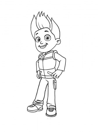 Ryder Paw Patrol coloring pages. Download and print Ryder Paw Patrol  coloring pages