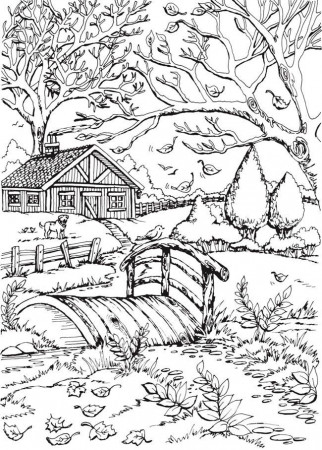 Scenery Coloring Pages for Adults - Best Coloring Pages For Kids
