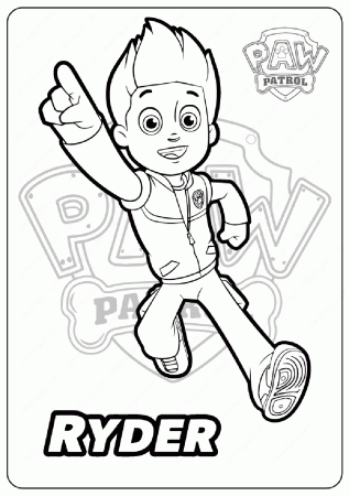 Paw Patrol Ryder 2 Coloring Page - Free Printable Coloring Pages for Kids