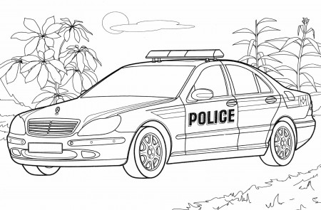 Police Car Coloring Pages | 40 images Free Printable