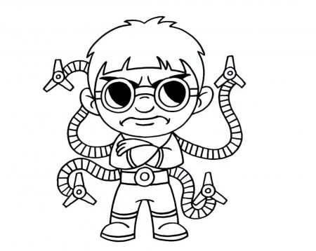 Coloring Pages Doctor Octopus for Children Print Free