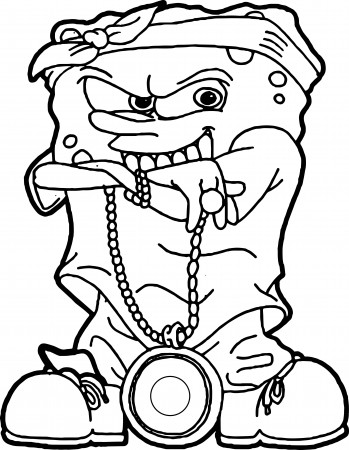 Sponge Bob Swag coloring page - free printable coloring pages on coloori.com