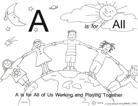 A – ABC Coloring Pages