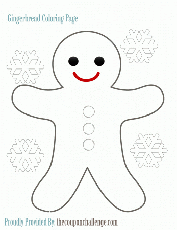 Boy Gingerbread Man Coloring Pages - Coloring Pages For All Ages