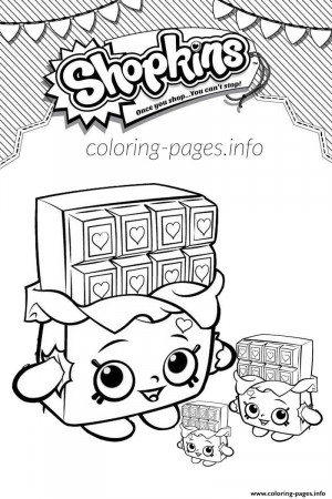 Print shopkins cheeky chocolate and babies Coloring pages