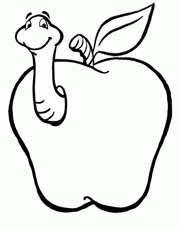 Apple Print Out Coloring Pages - Coloring Pages For All Ages