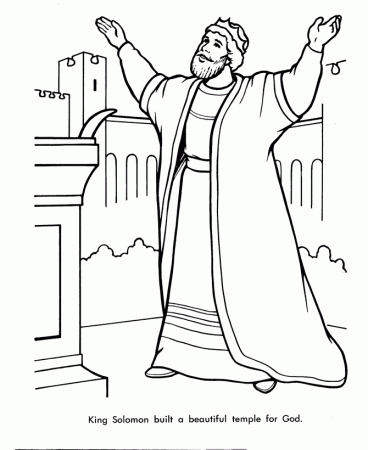 King Saul And David - Coloring Pages for Kids and for Adults