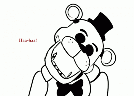 Golden freddy coloring pages
