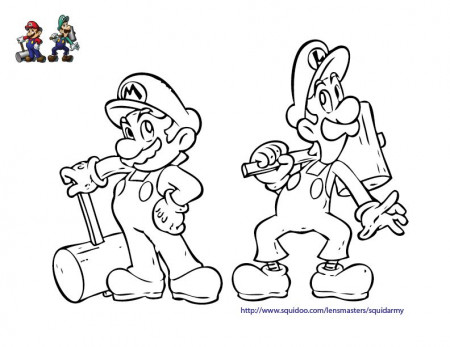 Mario Luigi Coloring Pages - Colorine.net | #20361
