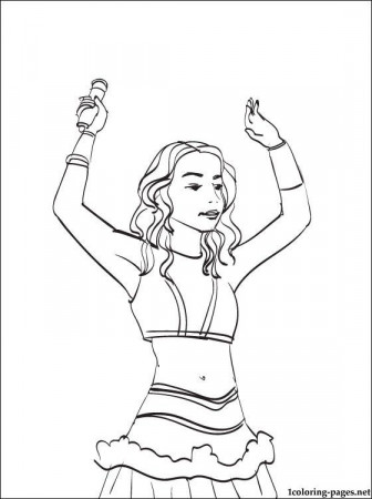 Shakira coloring page for fans | Coloring pages