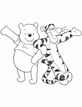 Free Printable Winnie The Pooh Bear Coloring Pages | H & M ...