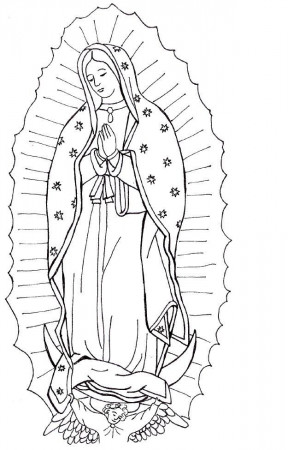 Skills Our Lady Of Guadalupe Coloring Page Free Printable On ...