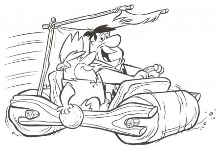 Printable Flintstones Coloring Pages | Cartoon Coloring pages of ...