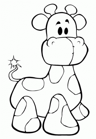 Cute Coloring Pages Of Baby Giraffes - Coloring Pages