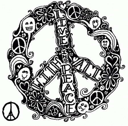 Coloring Page Peace Dove - Coloring Page