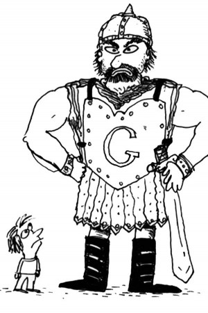 Goliath Heights Compare to Average Men Coloring Page - Free ...