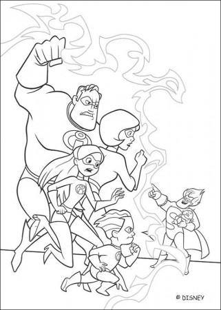 The Incredibles coloring book pages - The Incredibles 8