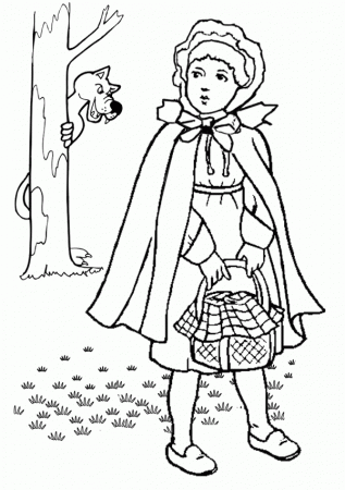 Free Online Printable Kids Colouring Pages - Little Red Riding ...