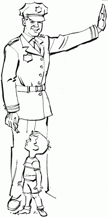 Nice Free Coloring Pages Of Traffic Police - Widetheme