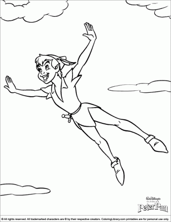 Peter pan coloring pages to download and print for free