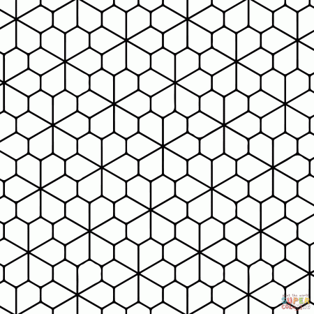 Tessellation with Floret Pentagonal Tiling coloring page | Free ...