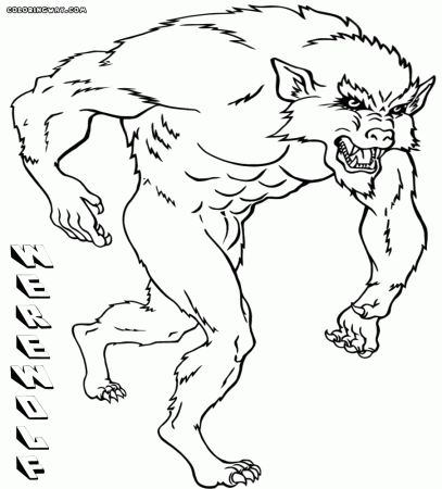 Werewolf coloring pages | Coloring pages to download and print