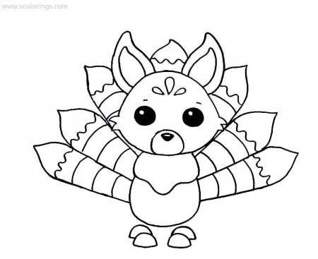 Roblox Adopt Me Coloring Pages Kitsune - XColorings.com