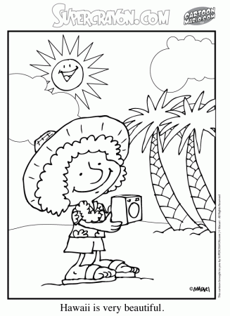Free Hawaiian Coloring Page, Download Free Clip Art, Free Clip Art on  Clipart Library