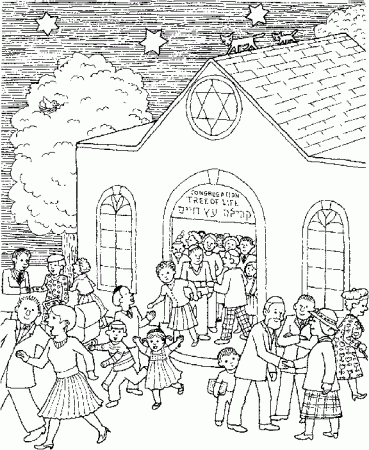 Synagogue #68174 (Buildings and Architecture) – Printable coloring pages