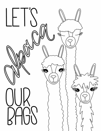 Free coloring page printable alpacas | Free coloring pages, Coloring pages, Coloring  pages to print