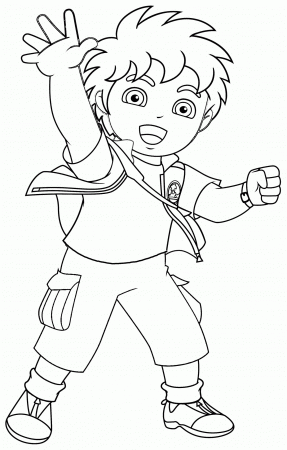 Diego coloring page printable