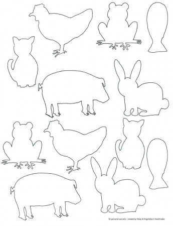 Animal Shapes to Cut Out