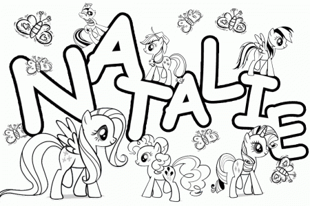 Natalie - Name Coloring Page For Girls