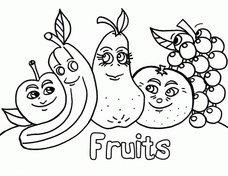 Fruit And Vegetable Coloring Pages (18 Pictures) - Colorine.net ...