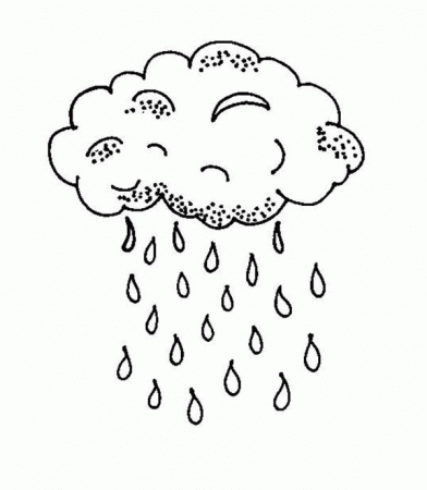 Rain Coloring Pages - Coloring Home