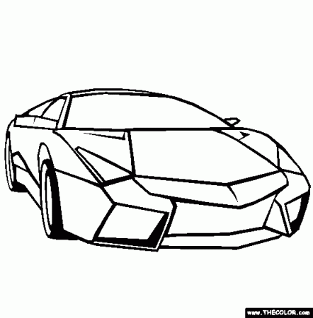Lamborghini Reventon Online Coloring Page