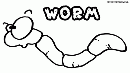 Worm coloring pages | Coloring pages to download and print