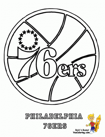 Coloring Pages 76ers Nba | Football coloring pages, Sports coloring pages, Coloring  pages