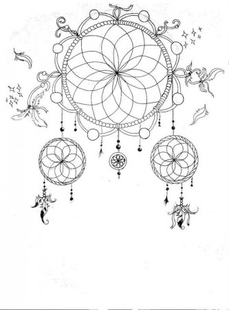 1000+ images about DreamCatcher Coloring Pages for Adults on ...