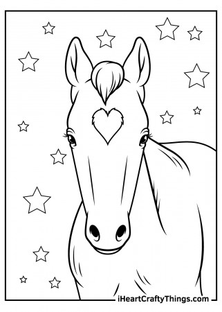 Realistic Horse Coloring Pages (Updated 2022)