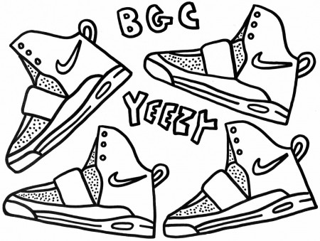 Air Yeezy and iPod Touch Coloring Sheets – Westcheddar