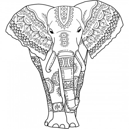 Pattern elephant coloring sheet Free printable elephant photos bing images elephant  coloring | Arden.abimillepattes.com