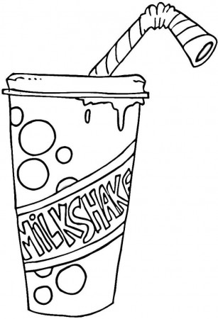 Milkshake | Food coloring pages, Free printable coloring pages ...