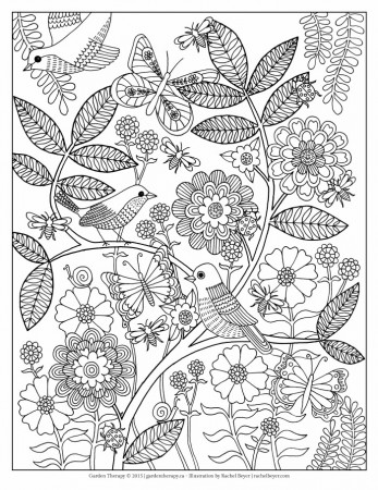 Life's a Garden Adult Coloring Page