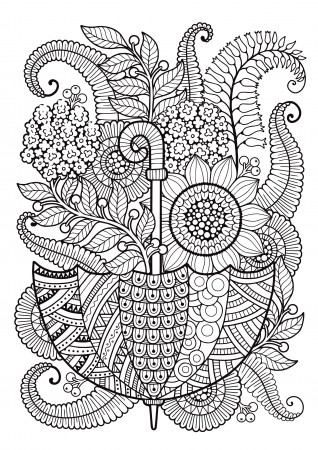 Mindfulness Coloring Pages - 12 Flowers | Star coloring pages ...