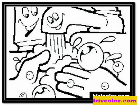 Hand Washing Coloring Pages For Preschoolers 1 - Friv Free ...