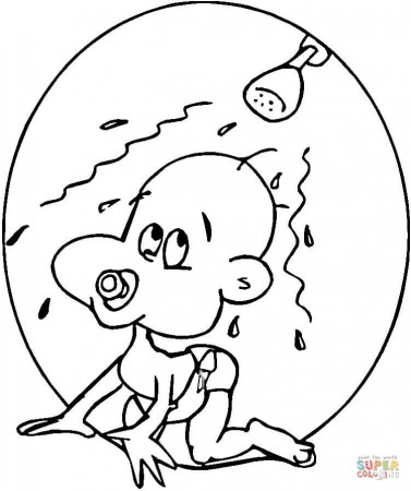 Baby Shower Pictures To Color - Coloring Pages for Kids and for Adults