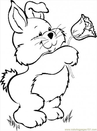 Bunny Coloring Pages To Print - High Quality Coloring Pages