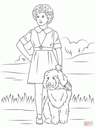 Orphan Annie - Coloring Pages for Kids and for Adults
