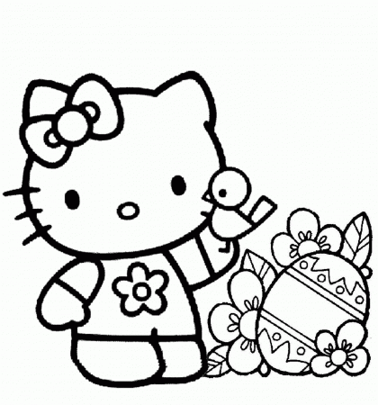 Free Printable Hello Kitty Coloring Pages For Kids - Lusine